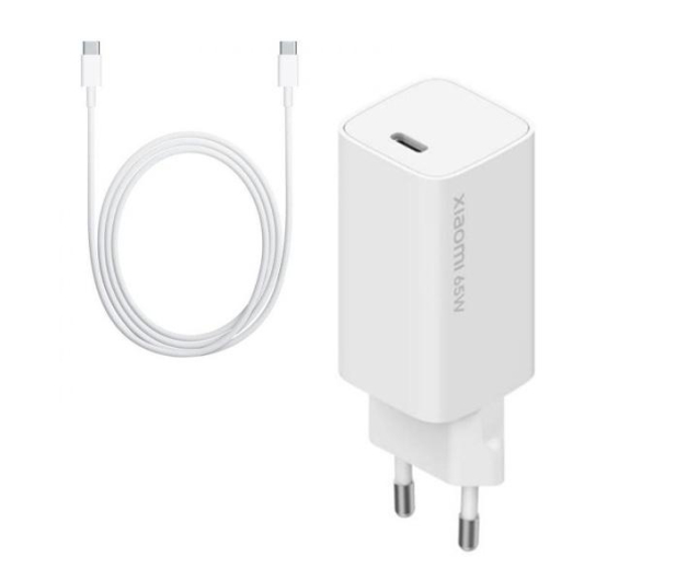 Xiaomi Ładowarka Xiaomi Fast Charger 65W GaN + USB Type-C - 651582 - zdjęcie
